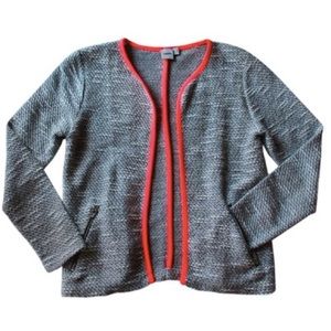 ASOS grey & orange knit blazer